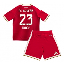 Strój piłkarski Bayern Munich Sacha Boey #23 Koszulka Podstawowej dziecięce 2026-27 Krótki Rękaw (+ Krótkie spodenki)