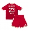 Strój piłkarski Bayern Munich Sacha Boey #23 Koszulka Podstawowej dziecięce 2026-27 Krótki Rękaw (+ Krótkie spodenki)