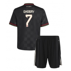 Strój piłkarski Bayern Munich Serge Gnabry #7 Koszulka Trzeciej dziecięce 2025-26 Krótki Rękaw (+ Krótkie spodenki)