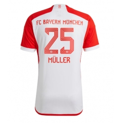 Strój piłkarski Bayern Munich Thomas Muller #25 Koszulka Podstawowej 2023-24 Krótki Rękaw