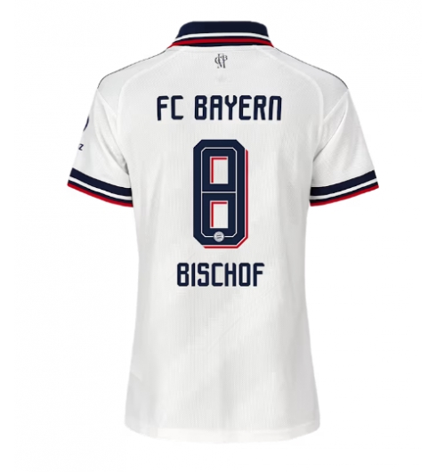 Strój piłkarski Bayern Munich Tom Bischof #8 Koszulka Wyjazdowej damskie 2026-27 Krótki Rękaw Strój piłkarski Bayern Munich Tom Bischof #8 Koszulka Wyjazdowej damskie 2026-27 Krótki Rękaw