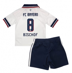 Strój piłkarski Bayern Munich Tom Bischof #8 Koszulka Wyjazdowej dziecięce 2026-27 Krótki Rękaw (+ Krótkie spodenki)