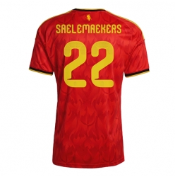Strój piłkarski Belgia Alexis Saelemaekers #22 Koszulka Podstawowej MŚ 2026 Krótki Rękaw