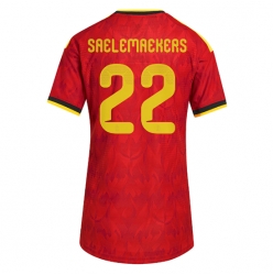 Strój piłkarski Belgia Alexis Saelemaekers #22 Koszulka Podstawowej damskie MŚ 2026 Krótki Rękaw