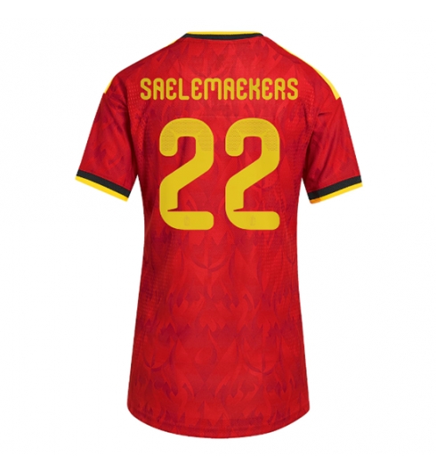 Strój piłkarski Belgia Alexis Saelemaekers #22 Koszulka Podstawowej damskie MŚ 2026 Krótki Rękaw Strój piłkarski Belgia Alexis Saelemaekers #22 Koszulka Podstawowej damskie MŚ 2026 Krótki Rękaw