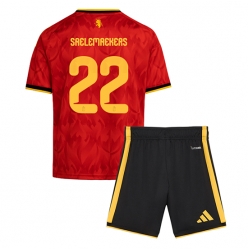 Strój piłkarski Belgia Alexis Saelemaekers #22 Koszulka Podstawowej dziecięce MŚ 2026 Krótki Rękaw (+ Krótkie spodenki)