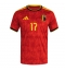 Strój piłkarski Belgia Charles De Ketelaere #17 Koszulka Podstawowej MŚ 2026 Krótki Rękaw Strój piłkarski Belgia Charles De Ketelaere #17 Koszulka Podstawowej MŚ 2026 Krótki Rękaw