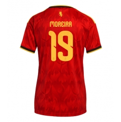 Strój piłkarski Belgia Diego Moreira #19 Koszulka Podstawowej damskie MŚ 2026 Krótki Rękaw
