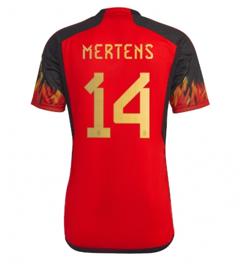 Strój piłkarski Belgia Dries Mertens #14 Koszulka Podstawowej MŚ 2022 Krótki Rękaw