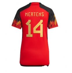 Strój piłkarski Belgia Dries Mertens #14 Koszulka Podstawowej damskie MŚ 2022 Krótki Rękaw