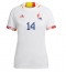 Strój piłkarski Belgia Dries Mertens #14 Koszulka Wyjazdowej damskie MŚ 2022 Krótki Rękaw