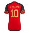 Strój piłkarski Belgia Eden Hazard #10 Koszulka Podstawowej MŚ 2022 Krótki Rękaw