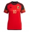 Strój piłkarski Belgia Eden Hazard #10 Koszulka Podstawowej damskie MŚ 2022 Krótki Rękaw