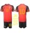 Strój piłkarski Belgia Eden Hazard #10 Koszulka Podstawowej dziecięce MŚ 2022 Krótki Rękaw (+ Krótkie spodenki)