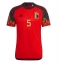 Strój piłkarski Belgia Jan Vertonghen #5 Koszulka Podstawowej MŚ 2022 Krótki Rękaw