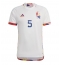 Strój piłkarski Belgia Jan Vertonghen #5 Koszulka Wyjazdowej MŚ 2022 Krótki Rękaw