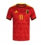 Strój piłkarski Belgia Jeremy Doku #11 Koszulka Podstawowej MŚ 2026 Krótki Rękaw Strój piłkarski Belgia Jeremy Doku #11 Koszulka Podstawowej MŚ 2026 Krótki Rękaw