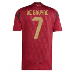 Strój piłkarski Belgia Kevin De Bruyne #7 Koszulka Podstawowej ME 2024 Krótki Rękaw