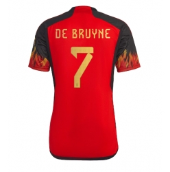 Strój piłkarski Belgia Kevin De Bruyne #7 Koszulka Podstawowej MŚ 2022 Krótki Rękaw
