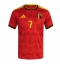 Strój piłkarski Belgia Kevin De Bruyne #7 Koszulka Podstawowej MŚ 2026 Krótki Rękaw Strój piłkarski Belgia Kevin De Bruyne #7 Koszulka Podstawowej MŚ 2026 Krótki Rękaw