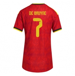 Strój piłkarski Belgia Kevin De Bruyne #7 Koszulka Podstawowej damskie MŚ 2026 Krótki Rękaw