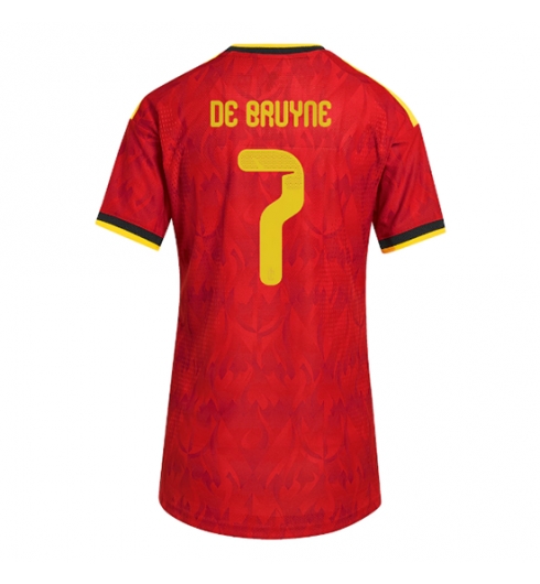 Strój piłkarski Belgia Kevin De Bruyne #7 Koszulka Podstawowej damskie MŚ 2026 Krótki Rękaw Strój piłkarski Belgia Kevin De Bruyne #7 Koszulka Podstawowej damskie MŚ 2026 Krótki Rękaw