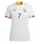 Strój piłkarski Belgia Kevin De Bruyne #7 Koszulka Wyjazdowej damskie MŚ 2022 Krótki Rękaw