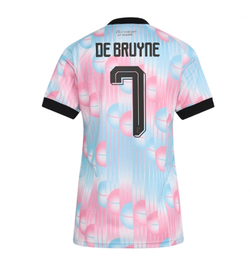Strój piłkarski Belgia Kevin De Bruyne #7 Koszulka Wyjazdowej damskie MŚ 2026 Krótki Rękaw Strój piłkarski Belgia Kevin De Bruyne #7 Koszulka Wyjazdowej damskie MŚ 2026 Krótki Rękaw