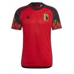 Strój piłkarski Belgia Koszulka Podstawowej MŚ 2022 Krótki Rękaw