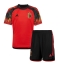 Strój piłkarski Belgia Koszulka Podstawowej dziecięce MŚ 2022 Krótki Rękaw (+ Krótkie spodenki)