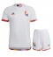 Strój piłkarski Belgia Koszulka Wyjazdowej dziecięce MŚ 2022 Krótki Rękaw (+ Krótkie spodenki)