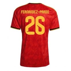 Strój piłkarski Belgia Matias Fernandez-Pardo #26 Koszulka Podstawowej MŚ 2026 Krótki Rękaw
