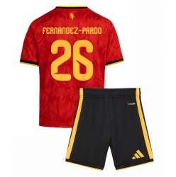 Strój piłkarski Belgia Matias Fernandez-Pardo #26 Koszulka Podstawowej dziecięce MŚ 2026 Krótki Rękaw (+ Krótkie spodenki)