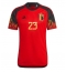Strój piłkarski Belgia Michy Batshuayi #23 Koszulka Podstawowej MŚ 2022 Krótki Rękaw