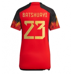 Strój piłkarski Belgia Michy Batshuayi #23 Koszulka Podstawowej damskie MŚ 2022 Krótki Rękaw