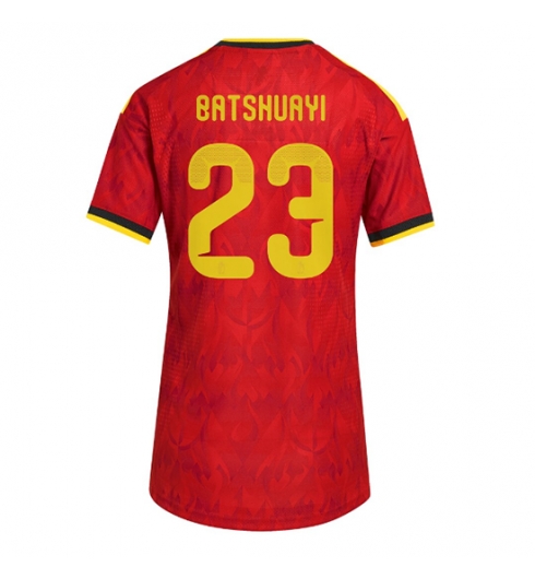 Strój piłkarski Belgia Michy Batshuayi #23 Koszulka Podstawowej damskie MŚ 2026 Krótki Rękaw Strój piłkarski Belgia Michy Batshuayi #23 Koszulka Podstawowej damskie MŚ 2026 Krótki Rękaw