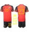 Strój piłkarski Belgia Michy Batshuayi #23 Koszulka Podstawowej dziecięce MŚ 2022 Krótki Rękaw (+ Krótkie spodenki)