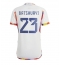 Strój piłkarski Belgia Michy Batshuayi #23 Koszulka Wyjazdowej MŚ 2022 Krótki Rękaw