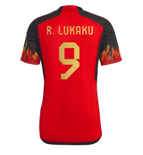 Strój piłkarski Belgia Romelu Lukaku #9 Koszulka Podstawowej MŚ 2022 Krótki Rękaw