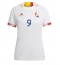 Strój piłkarski Belgia Romelu Lukaku #9 Koszulka Wyjazdowej damskie MŚ 2022 Krótki Rękaw