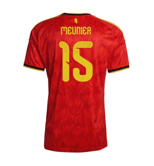 Strój piłkarski Belgia Thomas Meunier #15 Koszulka Podstawowej MŚ 2026 Krótki Rękaw Strój piłkarski Belgia Thomas Meunier #15 Koszulka Podstawowej MŚ 2026 Krótki Rękaw