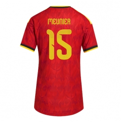 Strój piłkarski Belgia Thomas Meunier #15 Koszulka Podstawowej damskie MŚ 2026 Krótki Rękaw