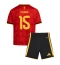 Strój piłkarski Belgia Thomas Meunier #15 Koszulka Podstawowej dziecięce MŚ 2026 Krótki Rękaw (+ Krótkie spodenki)