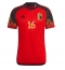 Strój piłkarski Belgia Thorgan Hazard #16 Koszulka Podstawowej MŚ 2022 Krótki Rękaw