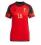 Strój piłkarski Belgia Thorgan Hazard #16 Koszulka Podstawowej damskie MŚ 2022 Krótki Rękaw