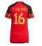 Strój piłkarski Belgia Thorgan Hazard #16 Koszulka Podstawowej damskie MŚ 2022 Krótki Rękaw