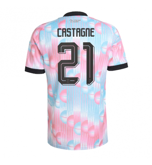 Strój piłkarski Belgia Timothy Castagne #21 Koszulka Wyjazdowej MŚ 2026 Krótki Rękaw Strój piłkarski Belgia Timothy Castagne #21 Koszulka Wyjazdowej MŚ 2026 Krótki Rękaw