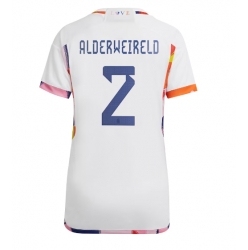 Strój piłkarski Belgia Toby Alderweireld #2 Koszulka Wyjazdowej damskie MŚ 2022 Krótki Rękaw