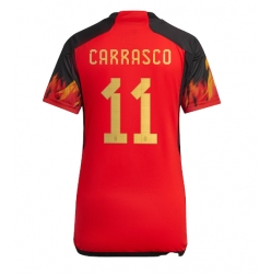 Strój piłkarski Belgia Yannick Carrasco #11 Koszulka Podstawowej damskie MŚ 2022 Krótki Rękaw