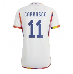 Strój piłkarski Belgia Yannick Carrasco #11 Koszulka Wyjazdowej MŚ 2022 Krótki Rękaw